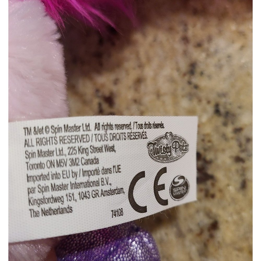 Twisty Petz SNOWPUFF UNICORN TRANSFORMING Plush Pet SpinMaster Pink Purple - Picture 5 of 7